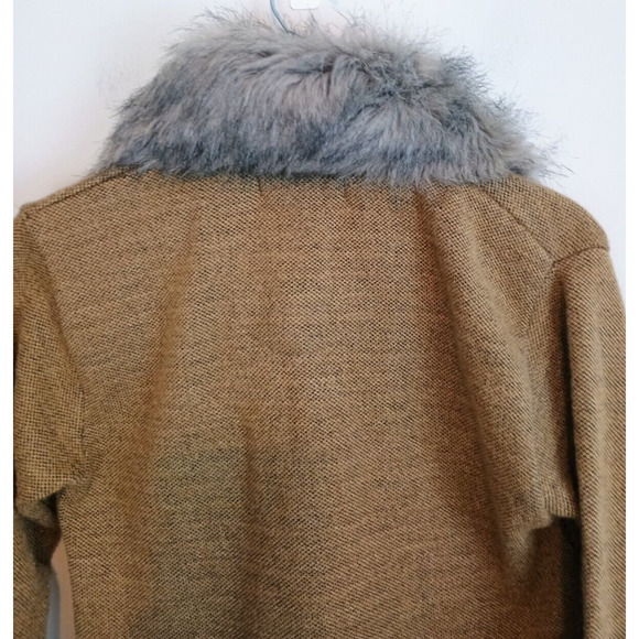Penny Lane Women Cardigan Fur Collar Y2K 70s Hippie Retro Vintage Style Coat - Picture 10 of 10